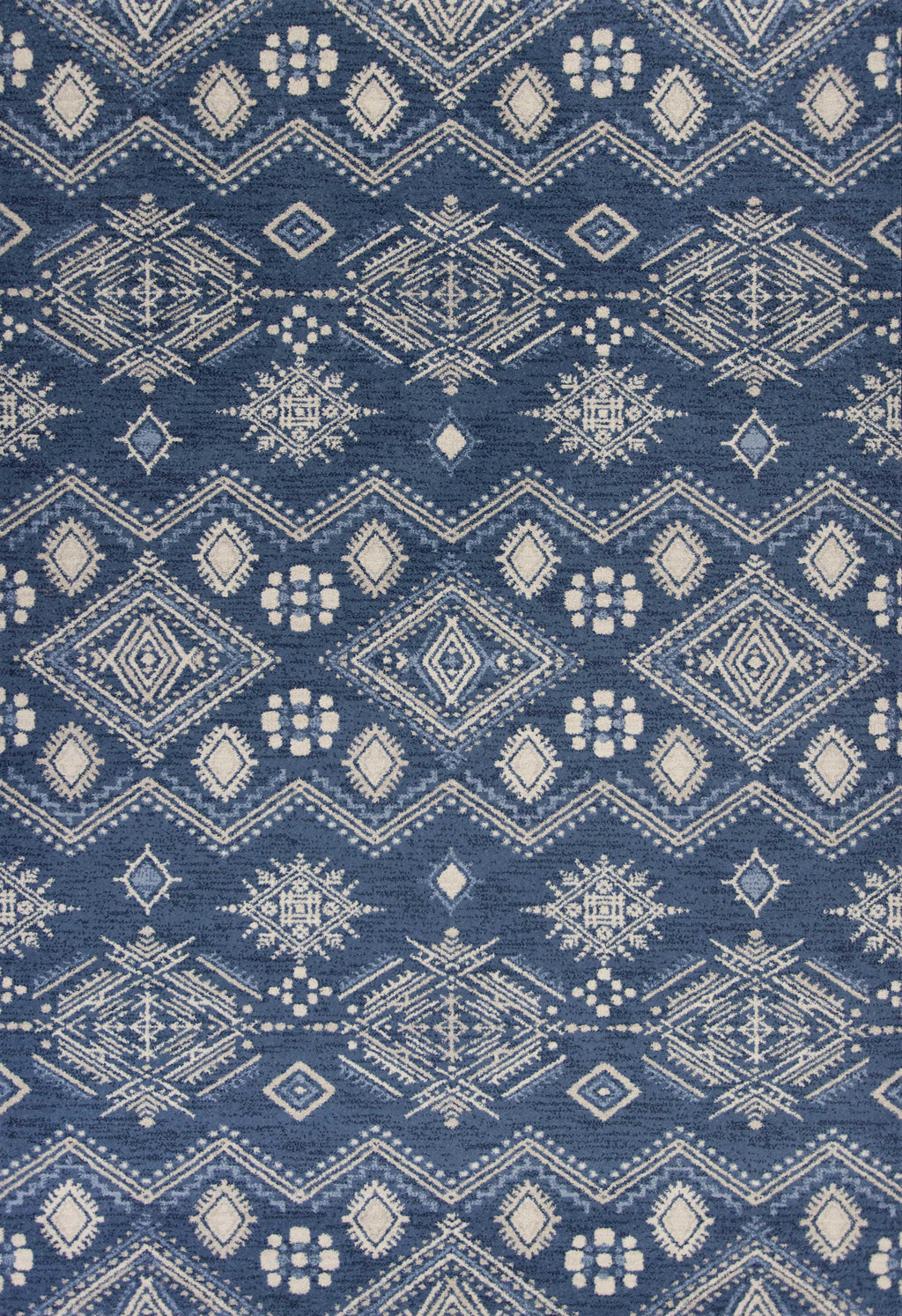 2'7" x 4'11" Polypropelene Demin Area Rug