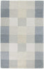 27" X 45" Wool Light Blue Area Rug