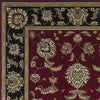 3'3" x 4'11" Polypropelene Red-Black Area Rug