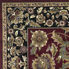 3'3" x 4'11" Polypropelene Red-Black Area Rug