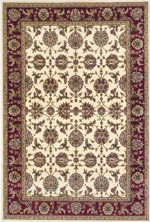 3'3" x 4'11" Polypropelene Ivory-Red Area Rug