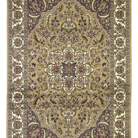 2'2" x 7'11" Runner Polypropelene Beige-Ivory Area Rug