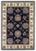 2'2" x 7'11" Runner Polypropelene Black-Ivory Area Rug