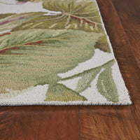 30" x 50" Wool Ivory Area Rug