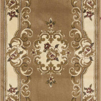 2'2" x 7'11" Runner Polypropelene Beige-Ivory Area Rug