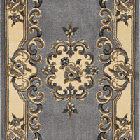 2'2" x 7'11" Runner Polypropelene Slate Blue Area Rug