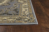 3'3" x 4'11" Polypropelene Slate Blue Area Rug