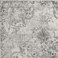 3'3" x 4'11" Polypropelene Ivory-Grey Area Rug