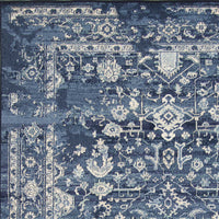 3'3" x 4'11" Polypropelene Azure Blue Area Rug