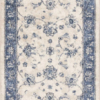 2'2" x 7'10" Runner Polypropelene Grey-Sky Blue Area Rug