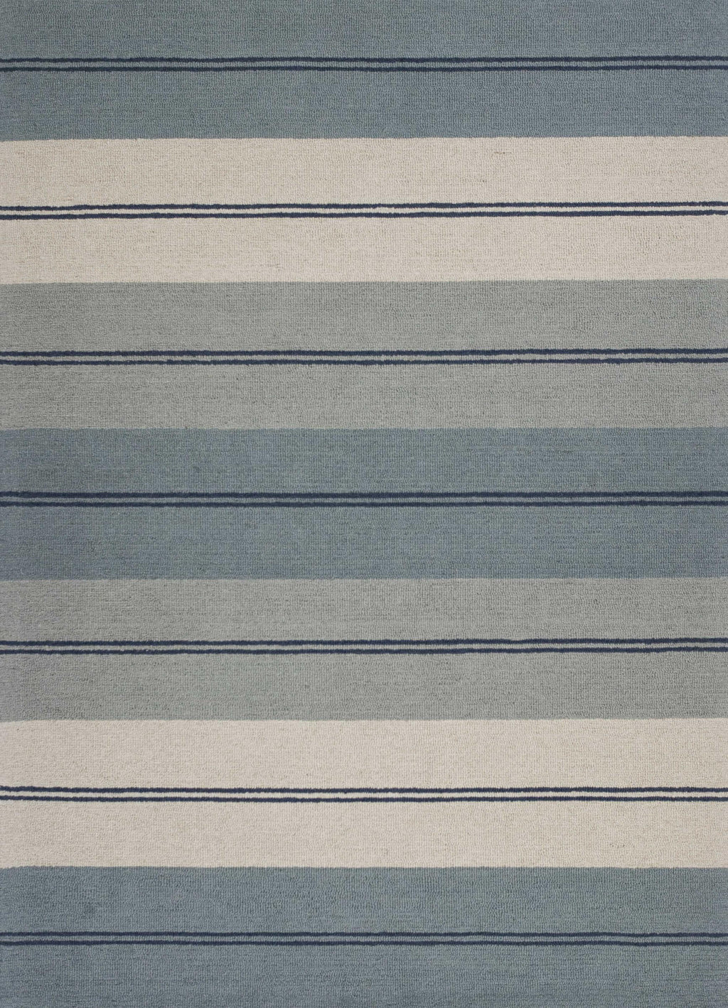 3'3" x 5'3" Wool Ivory-Blue Area Rug