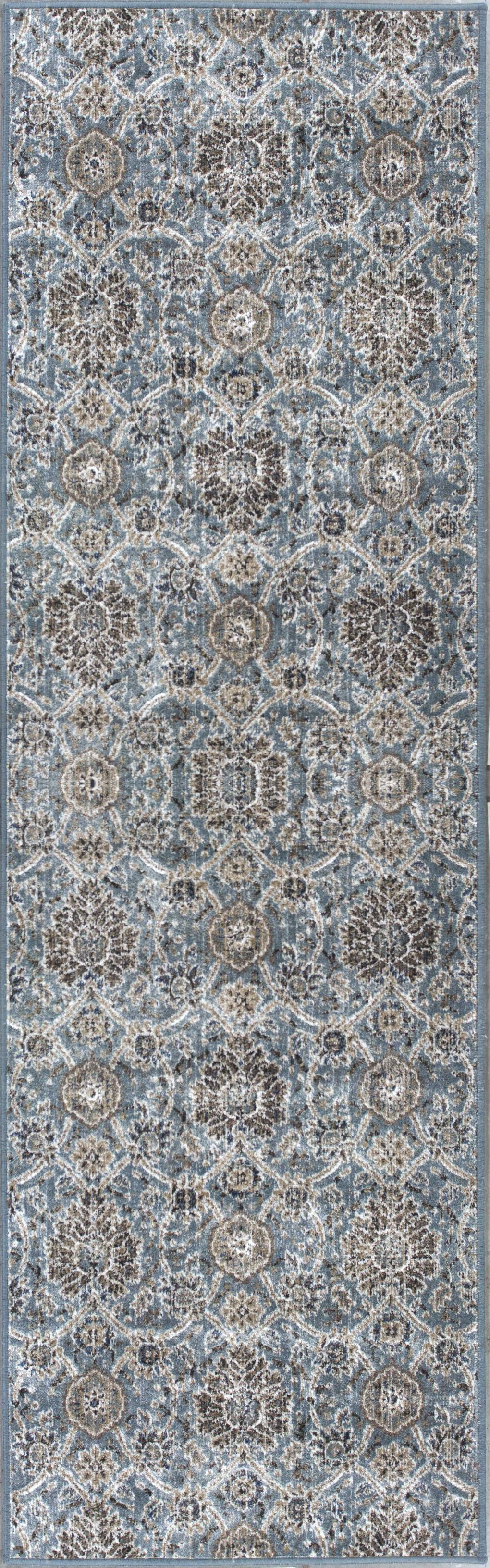 2'2"X 6'11" Runner Viscose Slate Area Rug