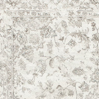 3'3" x 4'7" Viscose Silver Area Rug