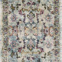 2'2" x 7'6" Runner Polypropelene Lt Blue Area Rug