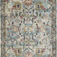 3'3" x 4'11" Polypropelene Lt Blue Area Rug