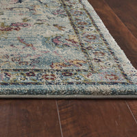 3'3" x 4'11" Polypropelene Lt Blue Area Rug