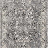 2'2" x 7'6" Runner Polypropelene Grey Area Rug