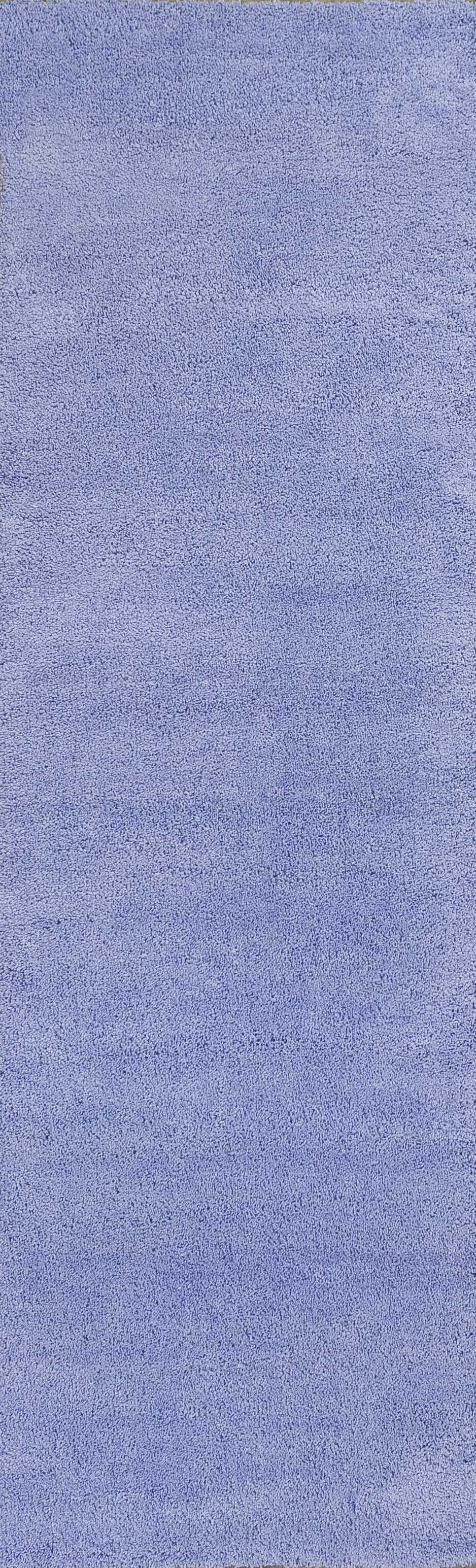 2'3" x 7'6" Runner Polyester Purple Area Rug