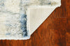 3'9" x 5'11" Polypropelene Ivory-Blue Area Rug