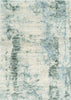 3'9" x 5'11" Polypropelene Ivory-Blue Area Rug