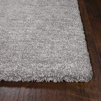 3'x5' Grey Heather Hand Woven Indoor Shag Area Rug