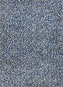 3'3" x 5'3" Polyester Indigo-Ivory Heather Area Rug