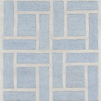 2'3" x 7'6" Runner Wool Ice Blue Area Rug