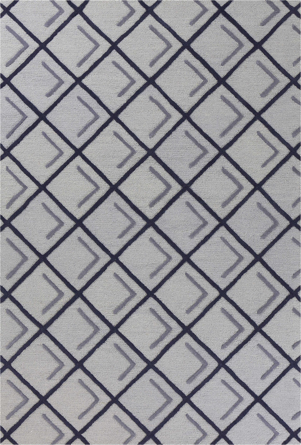 3'3" x 5'3" Wool Iron-Smoke Area Rug