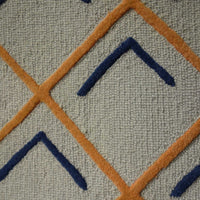 3'3" x 5'3" Wool Tangerine-Indigo Area Rug