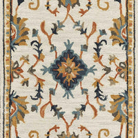 2'3" x 8' Runner Wool Ivory Area Rug