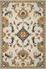 3'3" x 5'3" Wool Ivory Area Rug