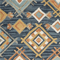 3'3" x 5'3" Wool Denim Area Rug