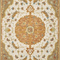 3'3" x 5'3" Wool Ivory Area Rug