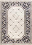 5'3" x 7'7" Polypropelene Ivory-Grey Area Rug