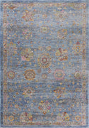 3'6" x 5'6" Polyester Blue Area Rug
