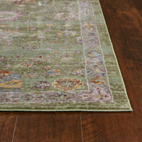 3'6" x 5'6" Polyester Pistachio Area Rug