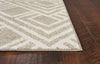 5'3" x 7'7" UV-treated Polypropelene Beige Area Rug