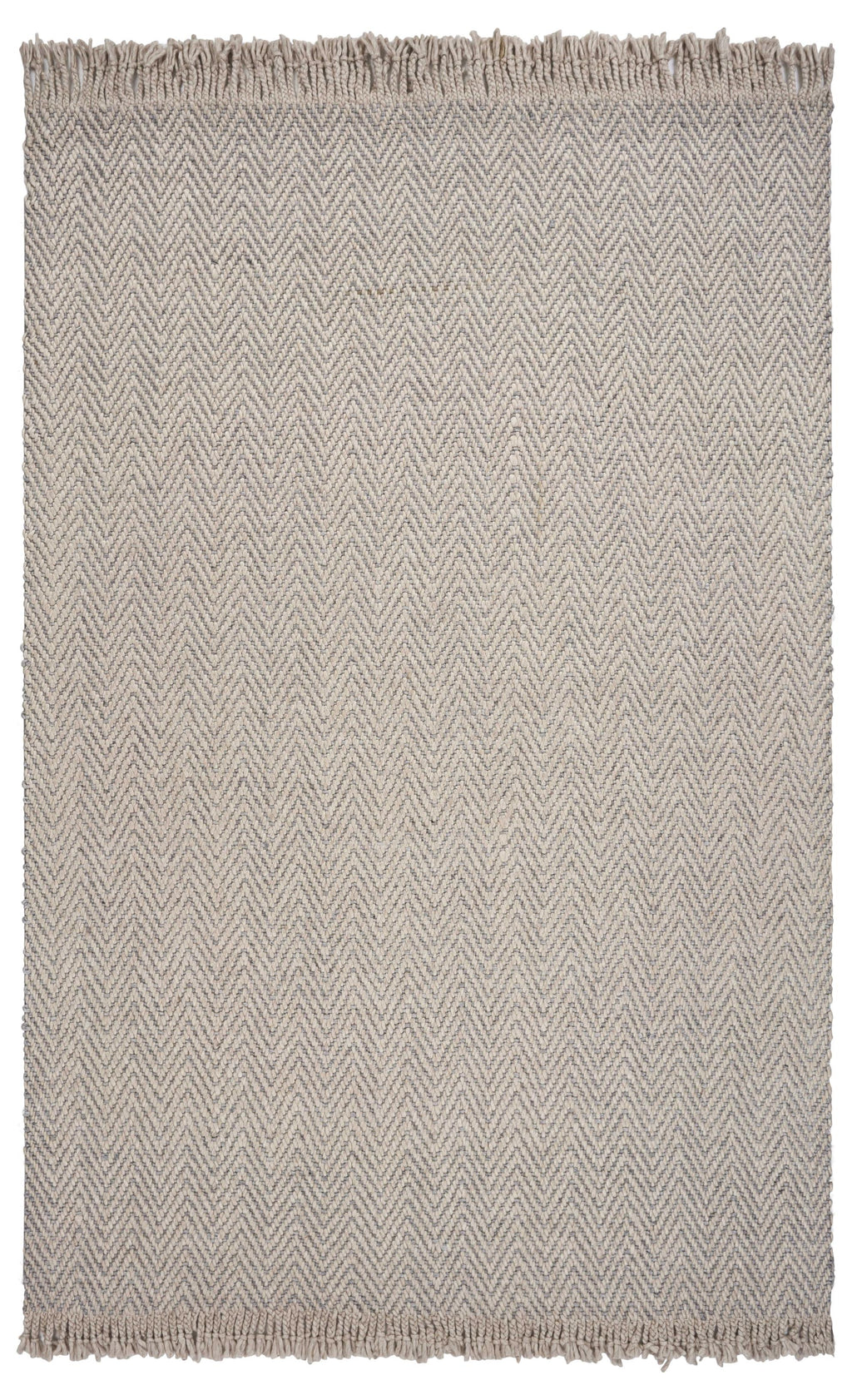 3'3" x 5'3" Wool Oatmeal Area Rug