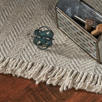 3'3" x 5'3" Wool Oatmeal Area Rug