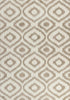 3'3" x 5'3" Microfiber Ivory-Beige Area Rug