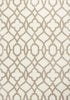 3'3" x 5'3" Microfiber Ivory-Beige Area Rug