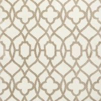 3'3" x 5'3" Microfiber Ivory-Beige Area Rug