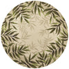 7'6" Round UV-treated Polypropelene Sand Area Rug