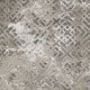 6'7" x 9'6" Polyester Sand Silver Area Rug