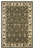 7'7" x 10'10" Polypropelene Green-Ivory Area Rug