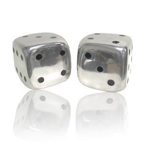 6"x 6"x 6" Buffed Dados Decorative Dice - Set of 2