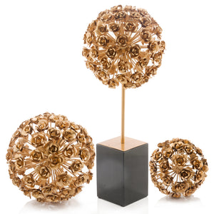 7.5"x 7.5"x 7.5" Esfera Rosa Rose Sphere-Rose Gold