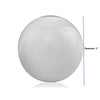 3" White Enameled Aluminum Decorative Sphere