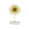 8"x 8"x 12" Gold-White Erizo Spiked Medium Sphere on Base