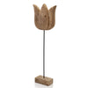 4" x 11" x 35" Natural and Black Tall Tulip on Stand